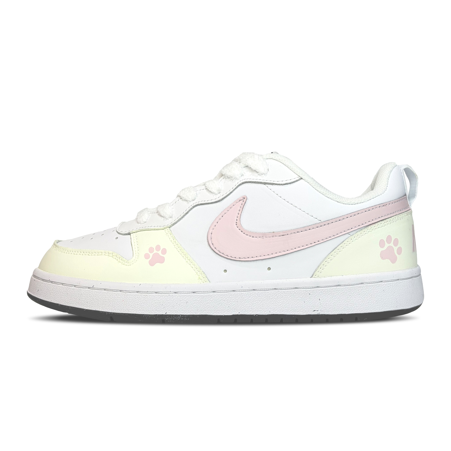 

Nike Court Borough Light Pink Обувь для скейтбординга для детей и подростков, устойчивые к истиранию, низкие, розовые и желтые