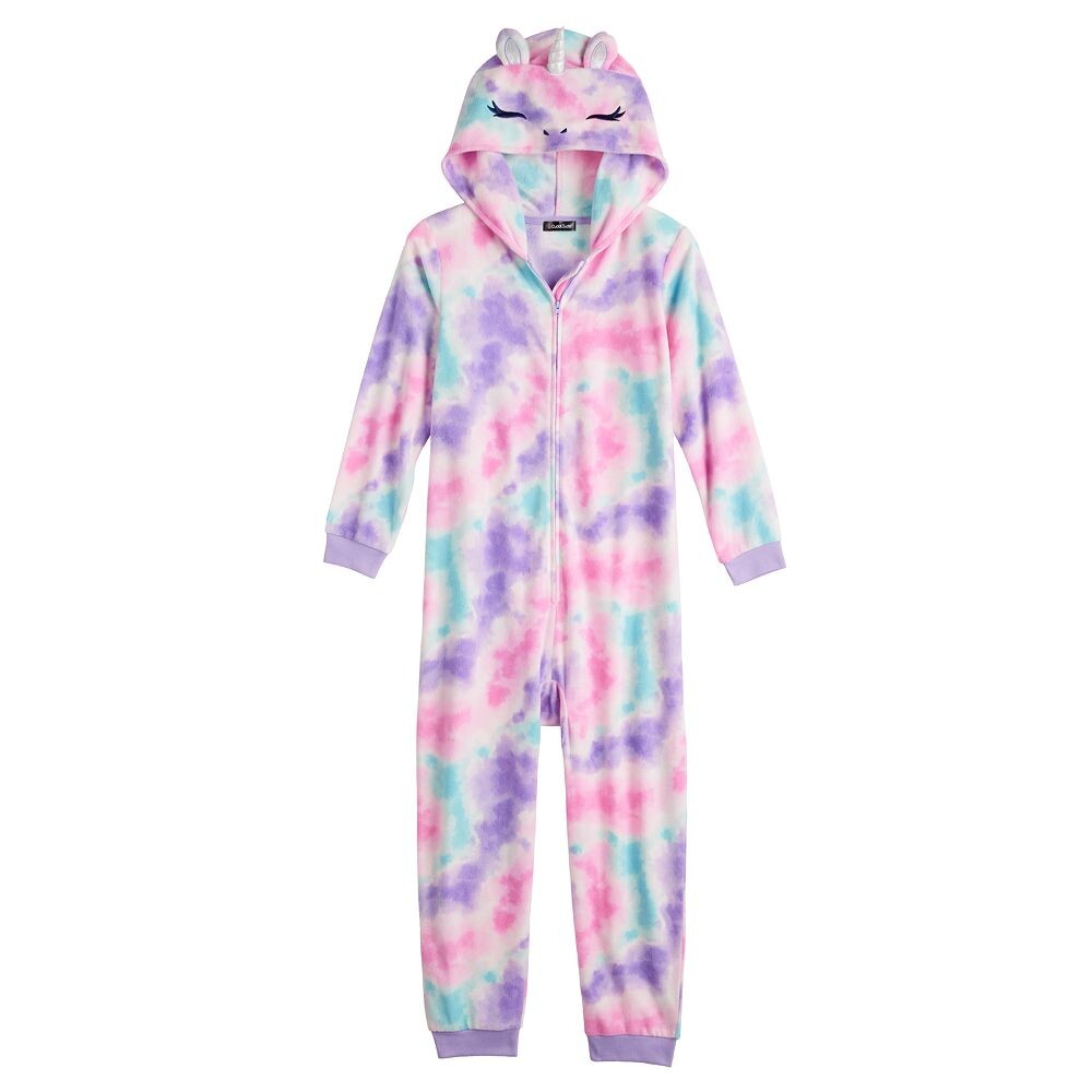 

Пижама-комбинезон без ног Cuddl Duds Critter для девочек 4–12 лет, цвет Unicorn