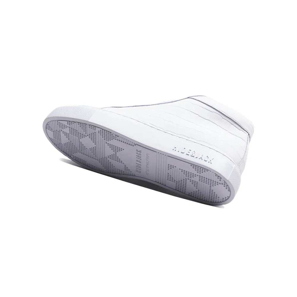 Мужские высокие кеды Essence Croco Mid-Top белые от Hide&Jack — фото 4
