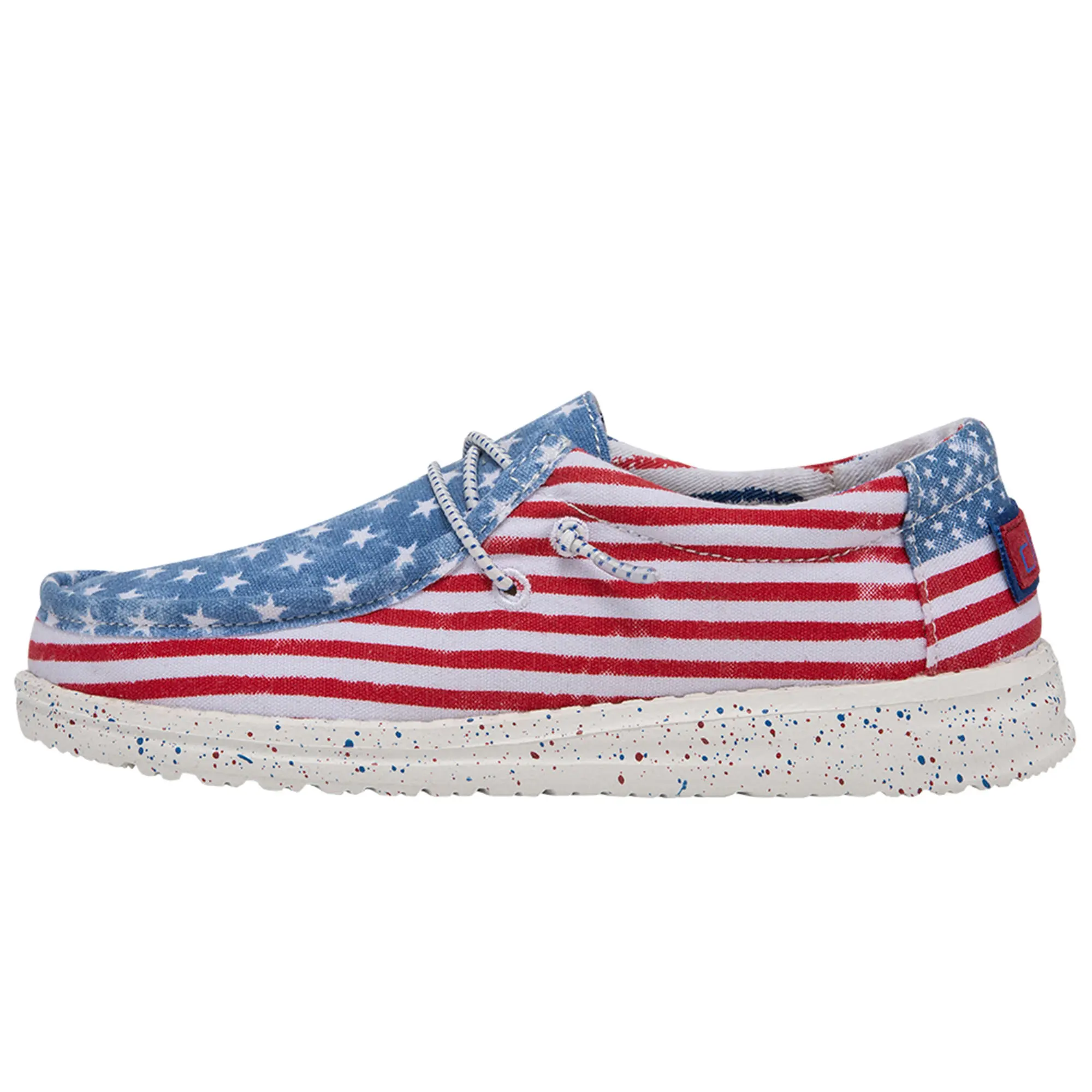 

Детские повседневные туфли Wally для мальчиков Hey Dude, Stars N Stripes