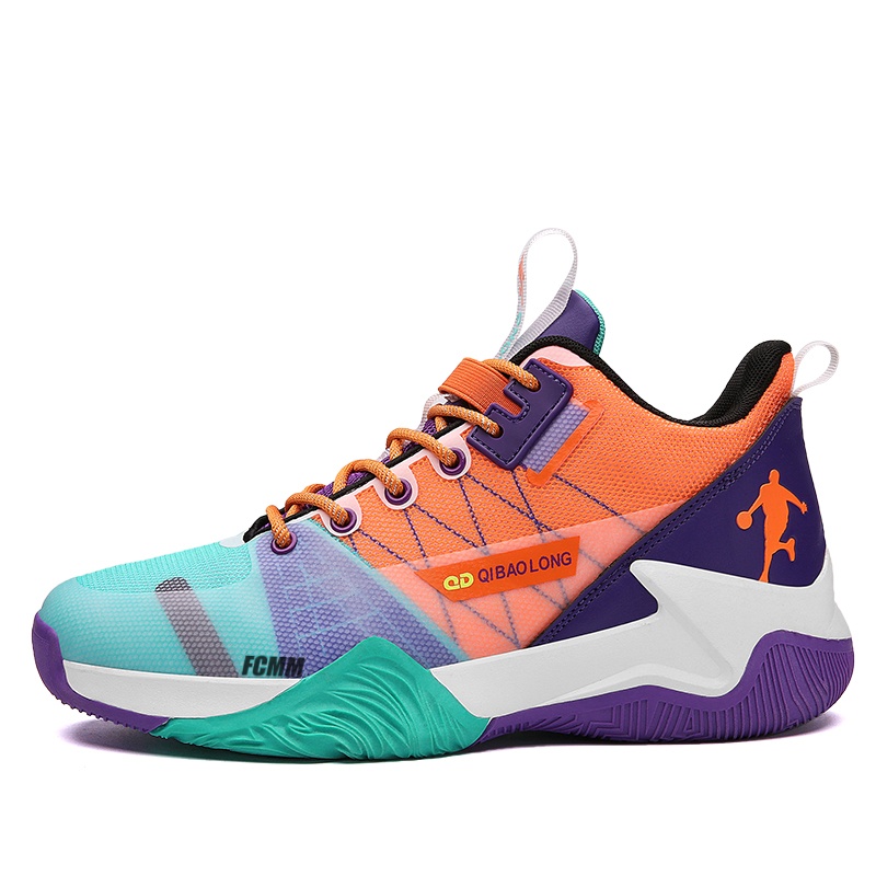 

Детские баскетбольные кроссовки для подростков FCMM, оранжевый/красный