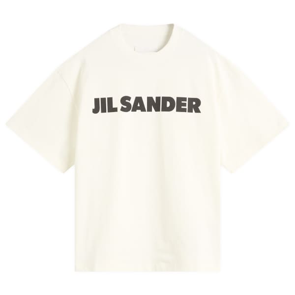 

Футболка с логотипом Jil Sander, цвет porcelain