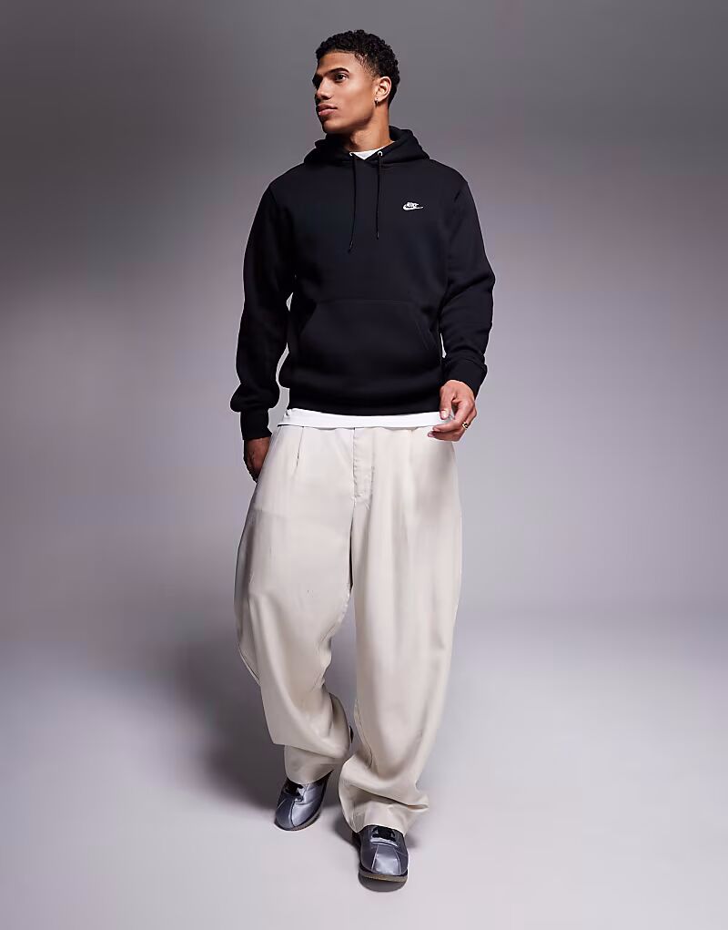 Толстовка Nike Club черного цвета — фото 4