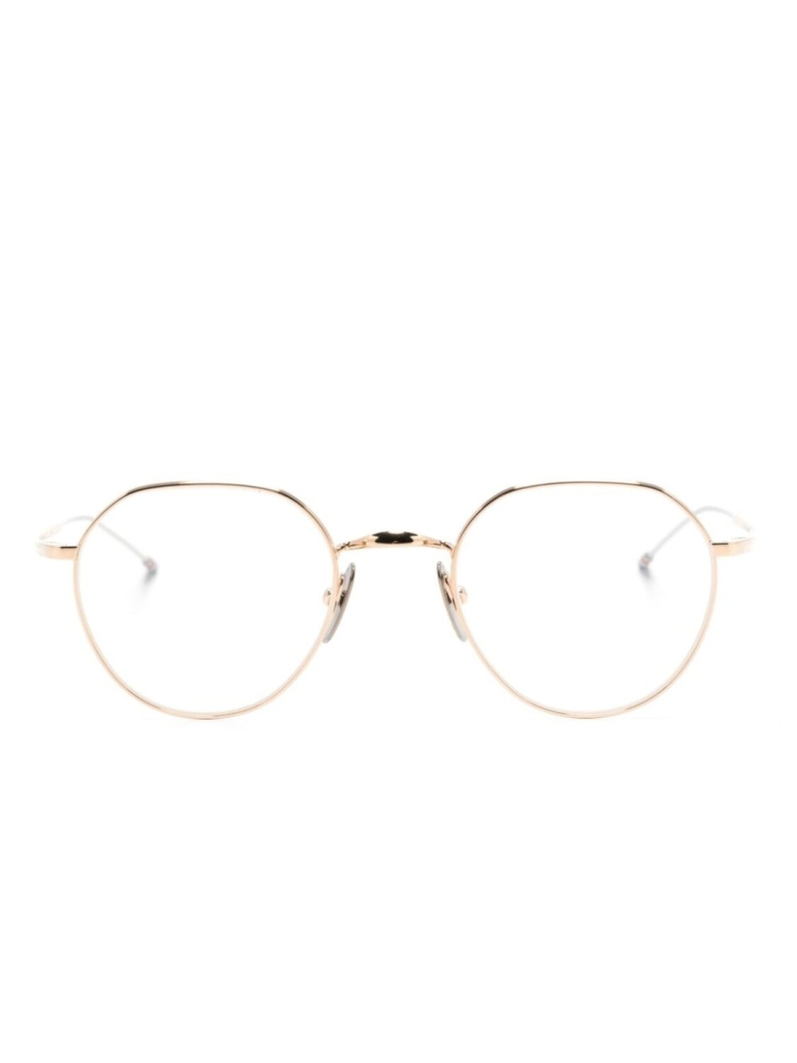 

Thom Browne Eyewear очки в геометричной оправе, золотистый