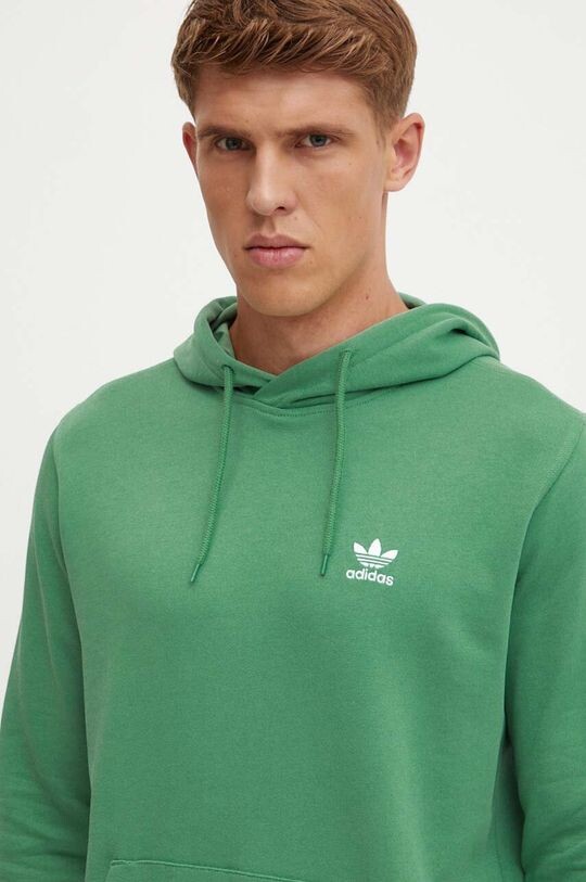 Хлопковая толстовка adidas Originals, зеленый — фото 4