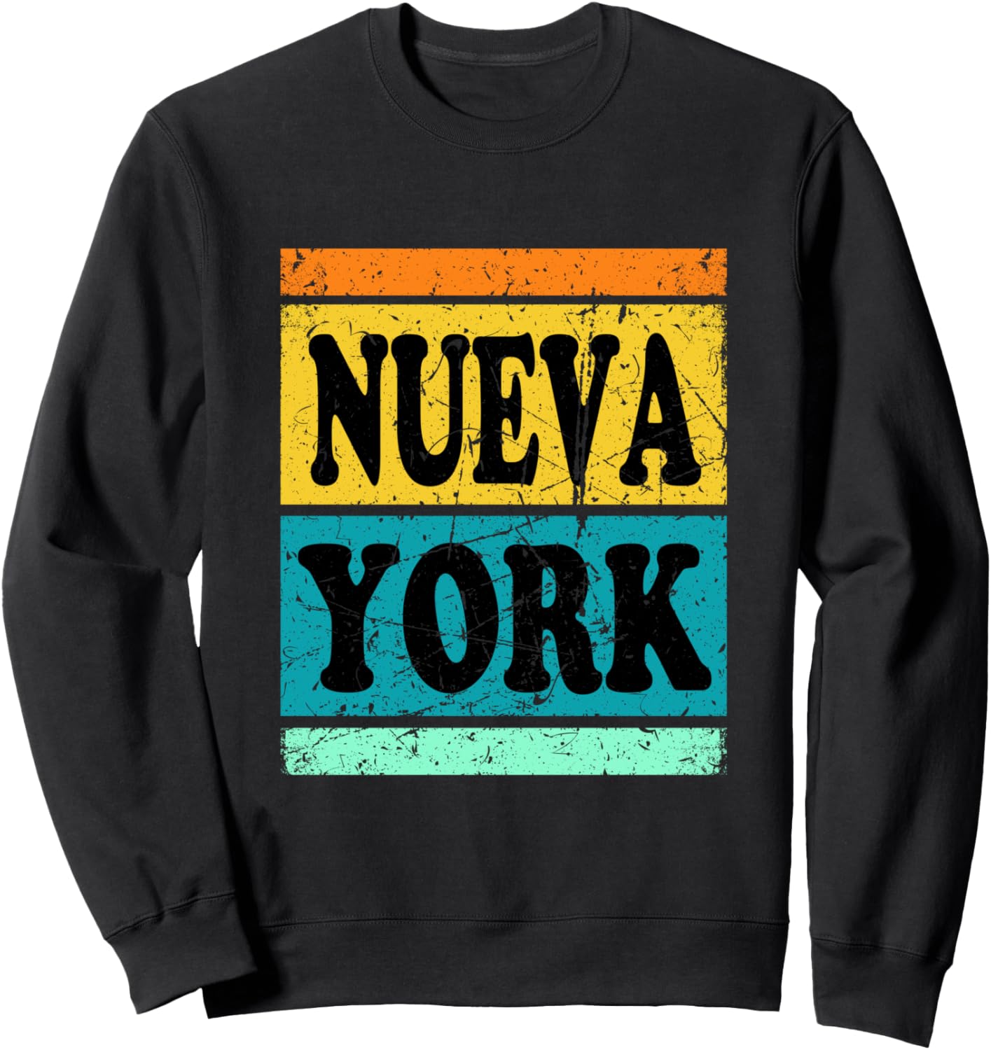 

Толстовка Nueva York Nueva Yoke в стиле ретро, винтаж, испанская толстовка, черная Spanish-Style Clothing For Women'S Clothing Joint, Черный, Толстовка Nueva York Nueva Yoke в стиле ретро, винтаж, испанская толстовка, черная Spanish-Style Clothing For Wom
