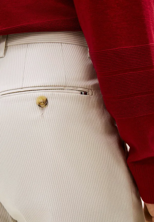Классические повседневные брюки из ткани добби Tommy Hilfiger, Sandalwood — фото 4