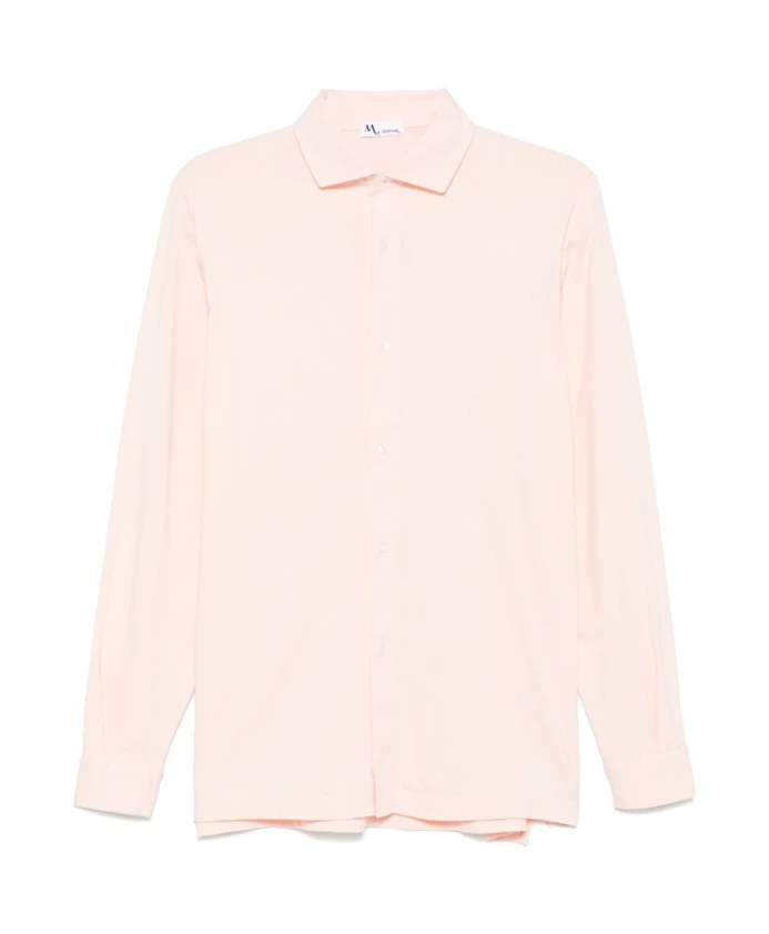 

Классическая рубашка персиково-розового цвета с воротником. Doppiaa, розовый