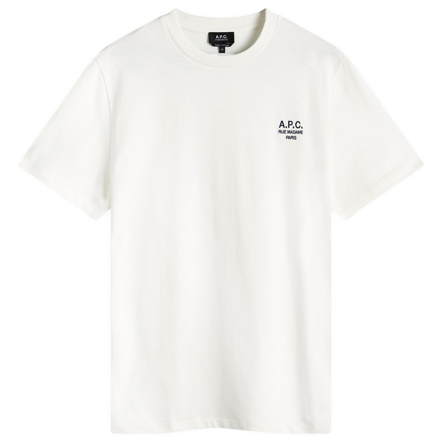 

Футболка A.P.C. Rue Madame Logo T-Shirt, цвет White & Dark Navy