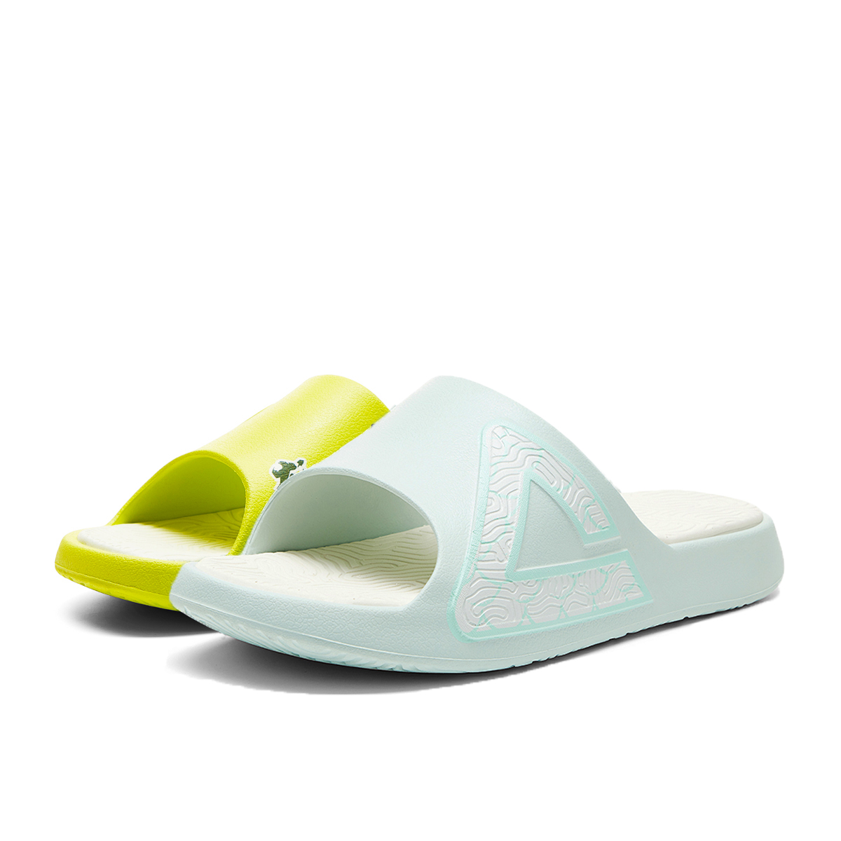 

Государственные полюс Guochuang сандалии тихие износостойкие амортизирующие слайды сандалии men's PEAK, зеленый