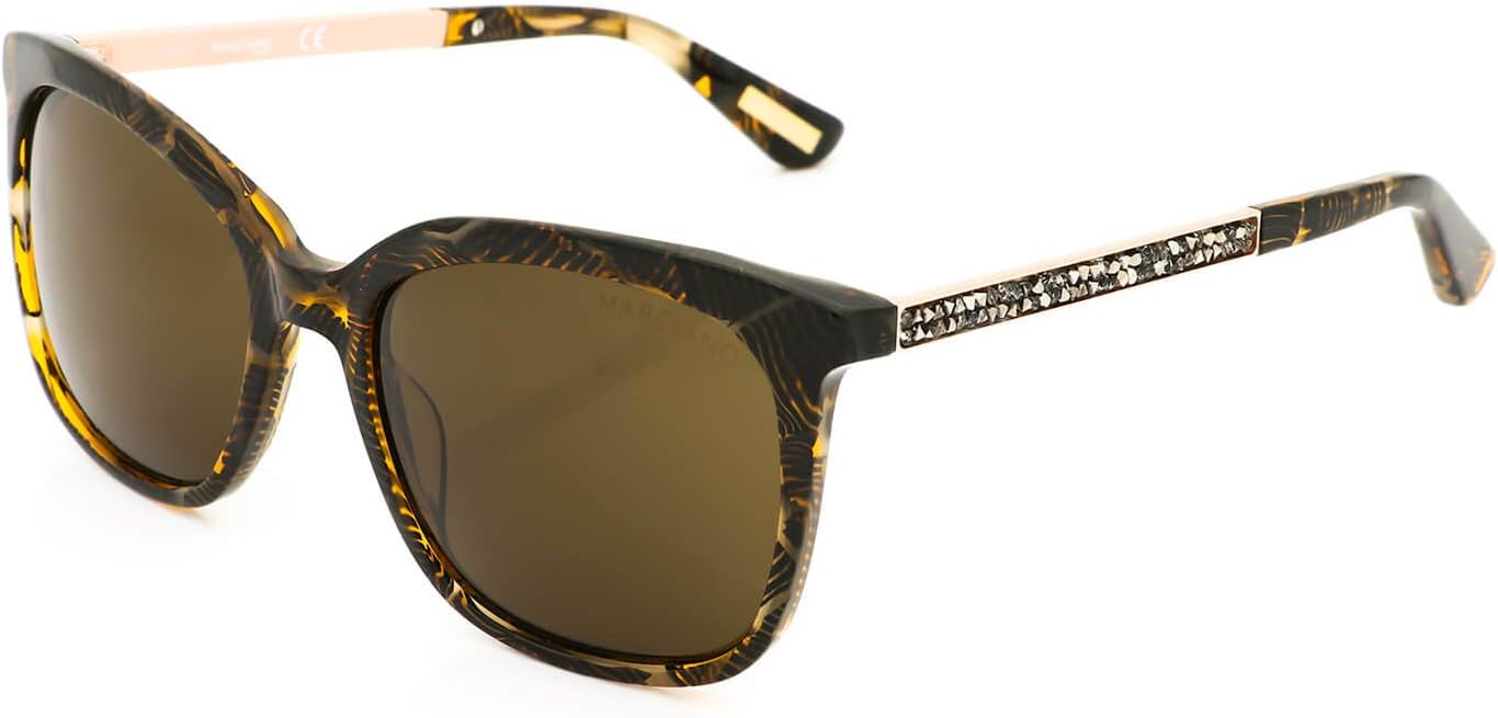 

Guess By Marciano GM0756 солнцезащитные очки - темно-коричневая оправа, коричневые линзы, 54 мм