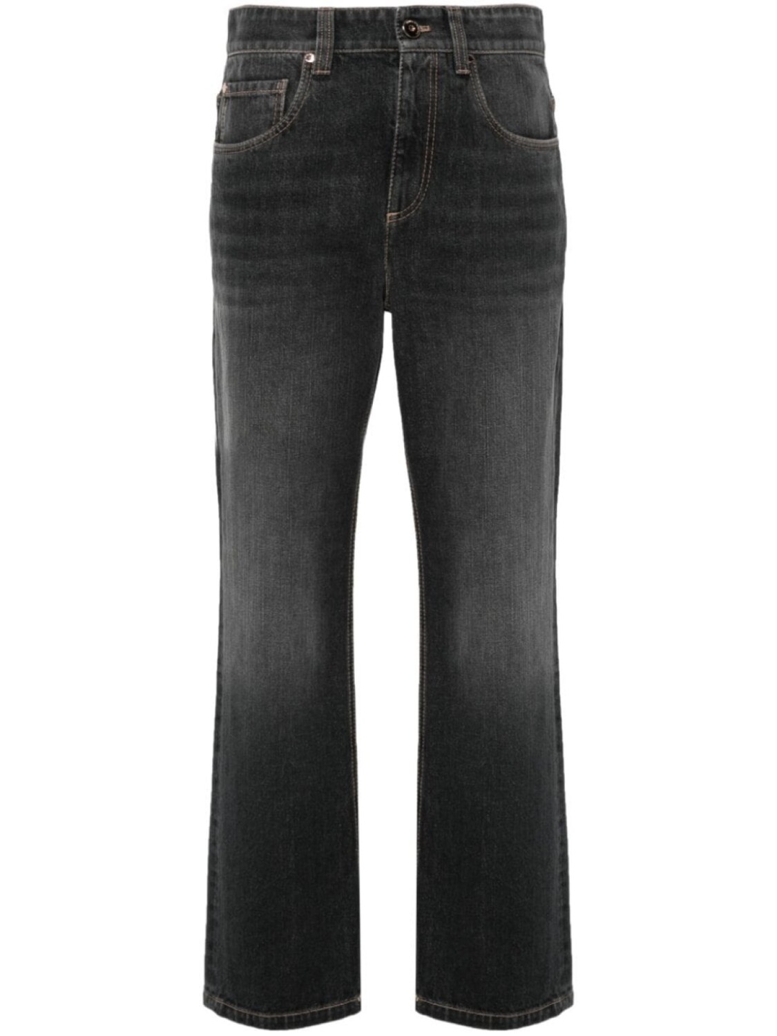 

Brunello Cucinelli джинсы с отделкой Monili, черный