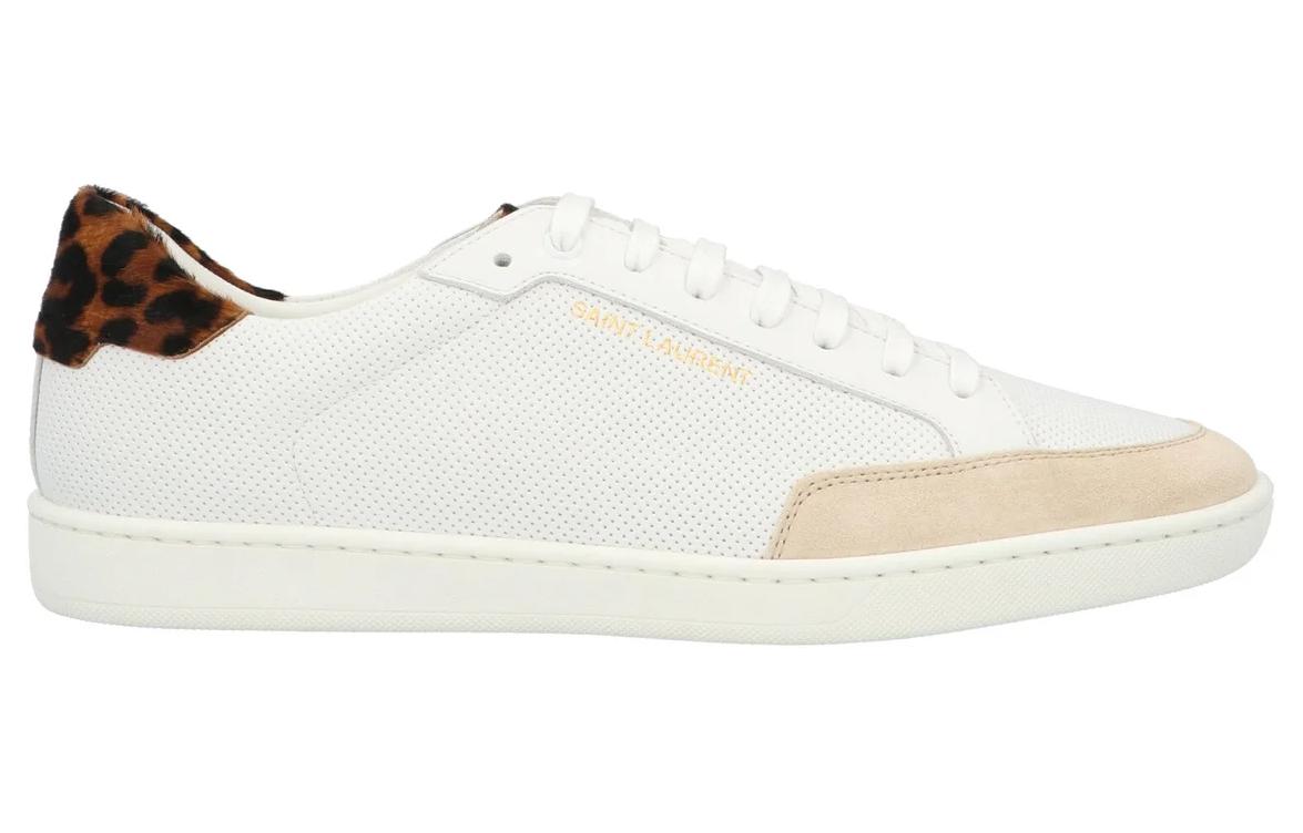 SAINT LAURENT Женские скейтерские кроссовки Court Classic Low top белые — фото 2