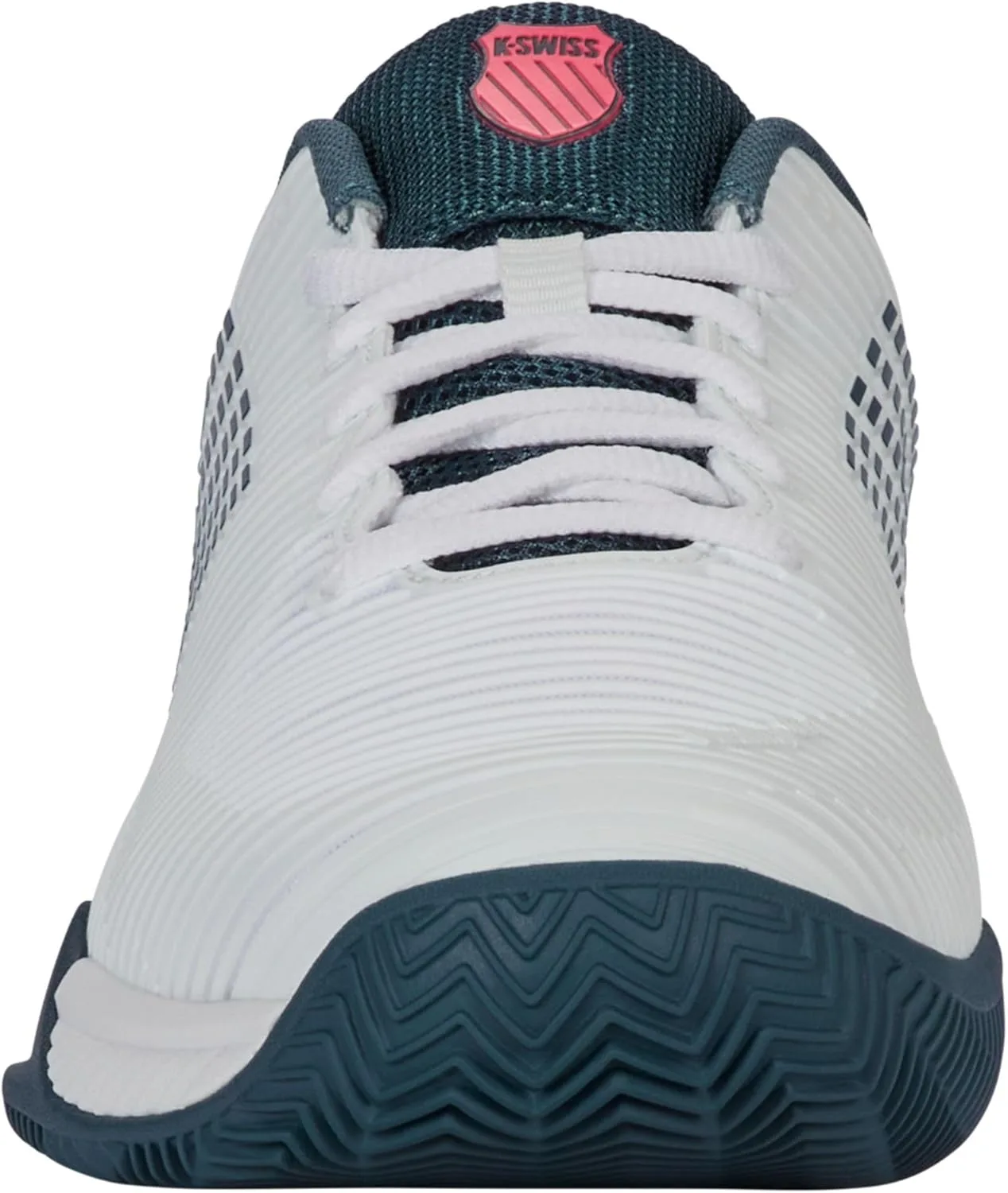 K-Swiss Мужские теннисные кроссовки Performance Hypercourt Express Hb - Highrise/Black/Neon Blaze — фото 4