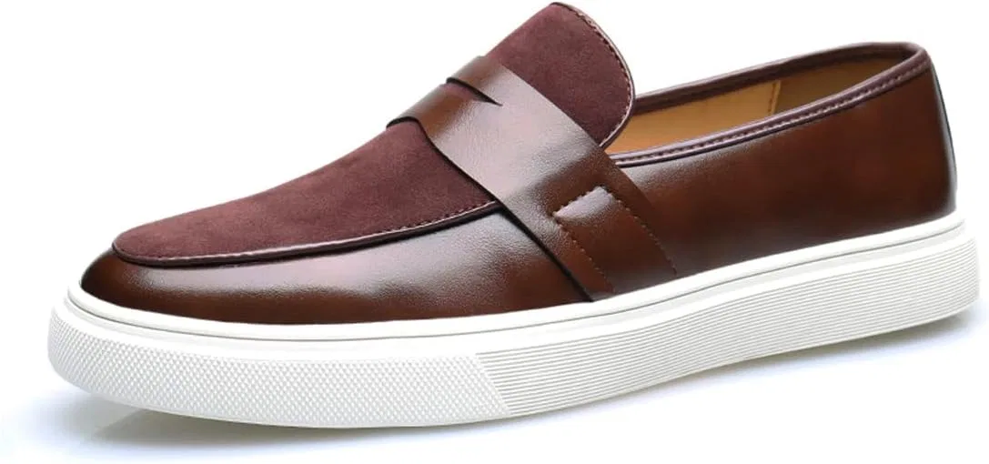 Лоферы мужские кожаные, Premium Soft-Sole Loafers, коричневый SJIUTLYUE