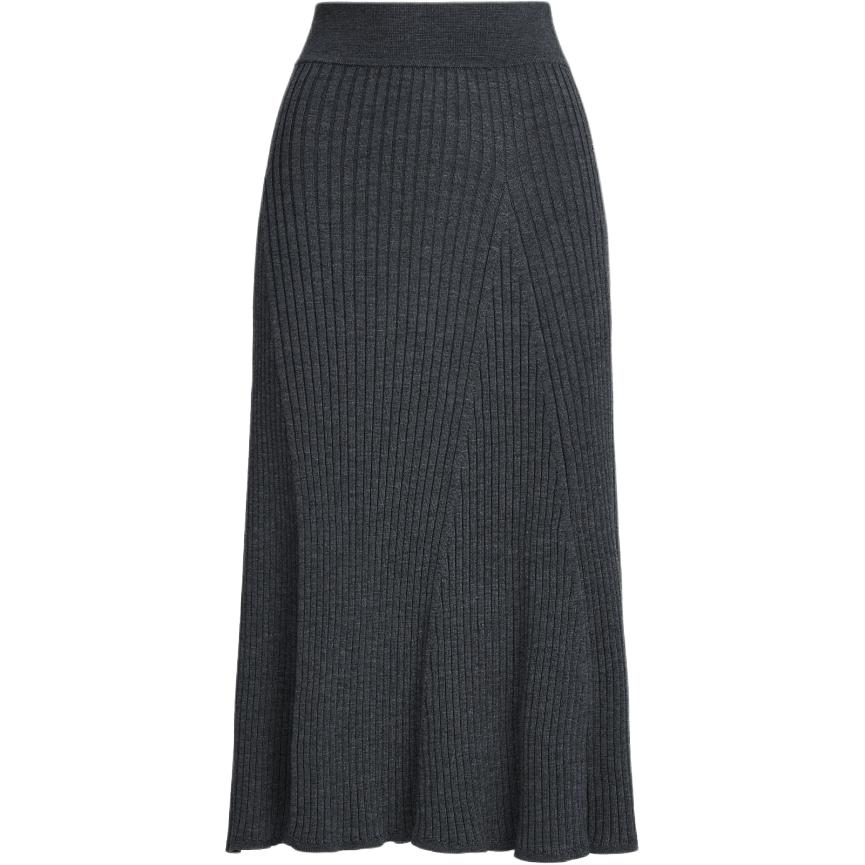 

Вязаная длинная юбка Women's Polo Ralph Lauren, серый