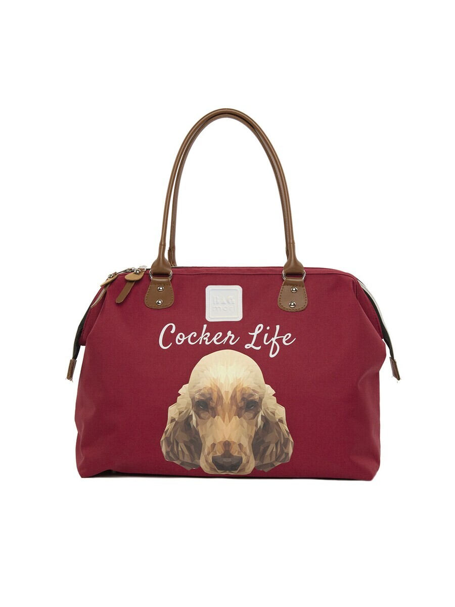 

Дорожная сумка Bagmori Weekender Cocker Spaniel, бордо