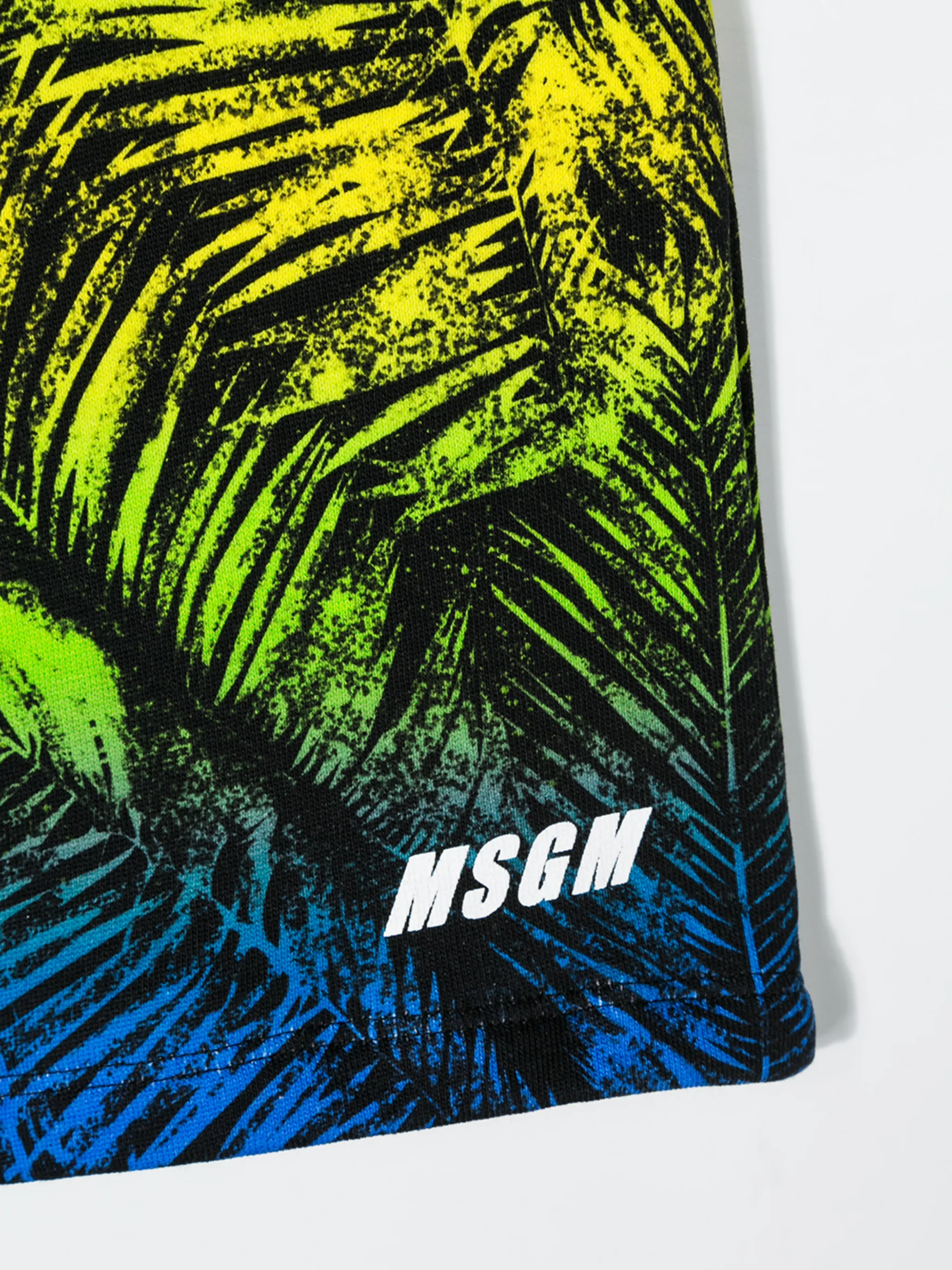 Спортивные шорты с принтом Msgm Kids, черный — фото 3