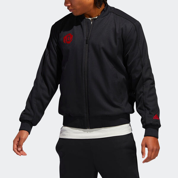 Куртка adidas CNY Rose Jkt Back Printing Basketball Sports Jacket Black, черный — фото 3