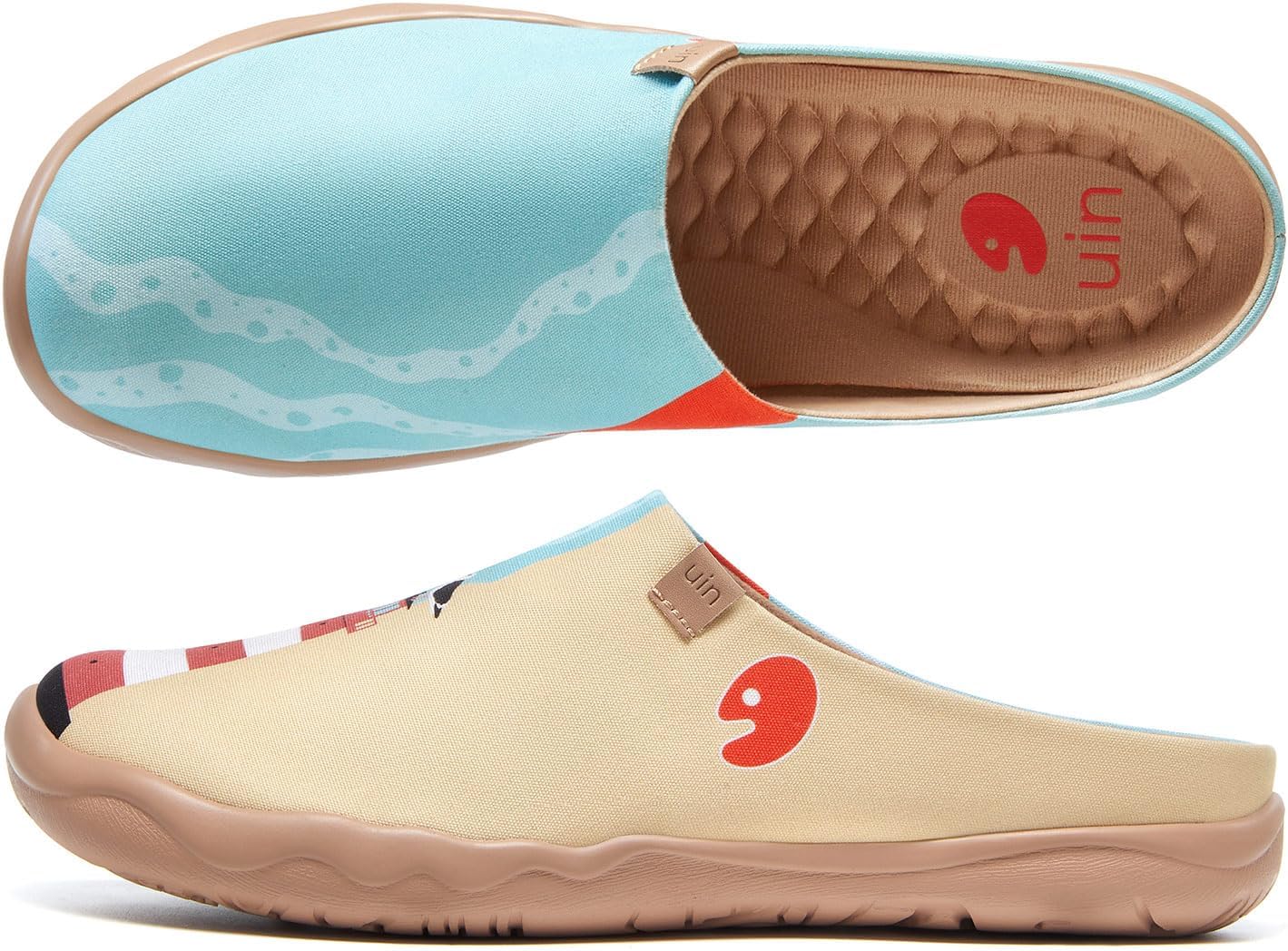 

Мужские кроссовки UIN для путешествий с искусством, слипоны-лоферы, удобные, легкие, модные, для отпуска, Coastal Lighthouse 2