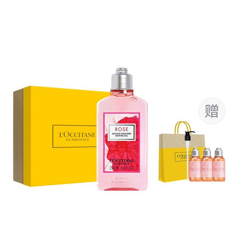 

L'OCCITANE Heart Of The Rose гель для душа очищающий 250 мл LOCCITANE, 250ml with 35ml Cherry Blossom Shower Gel*3 As A Gift