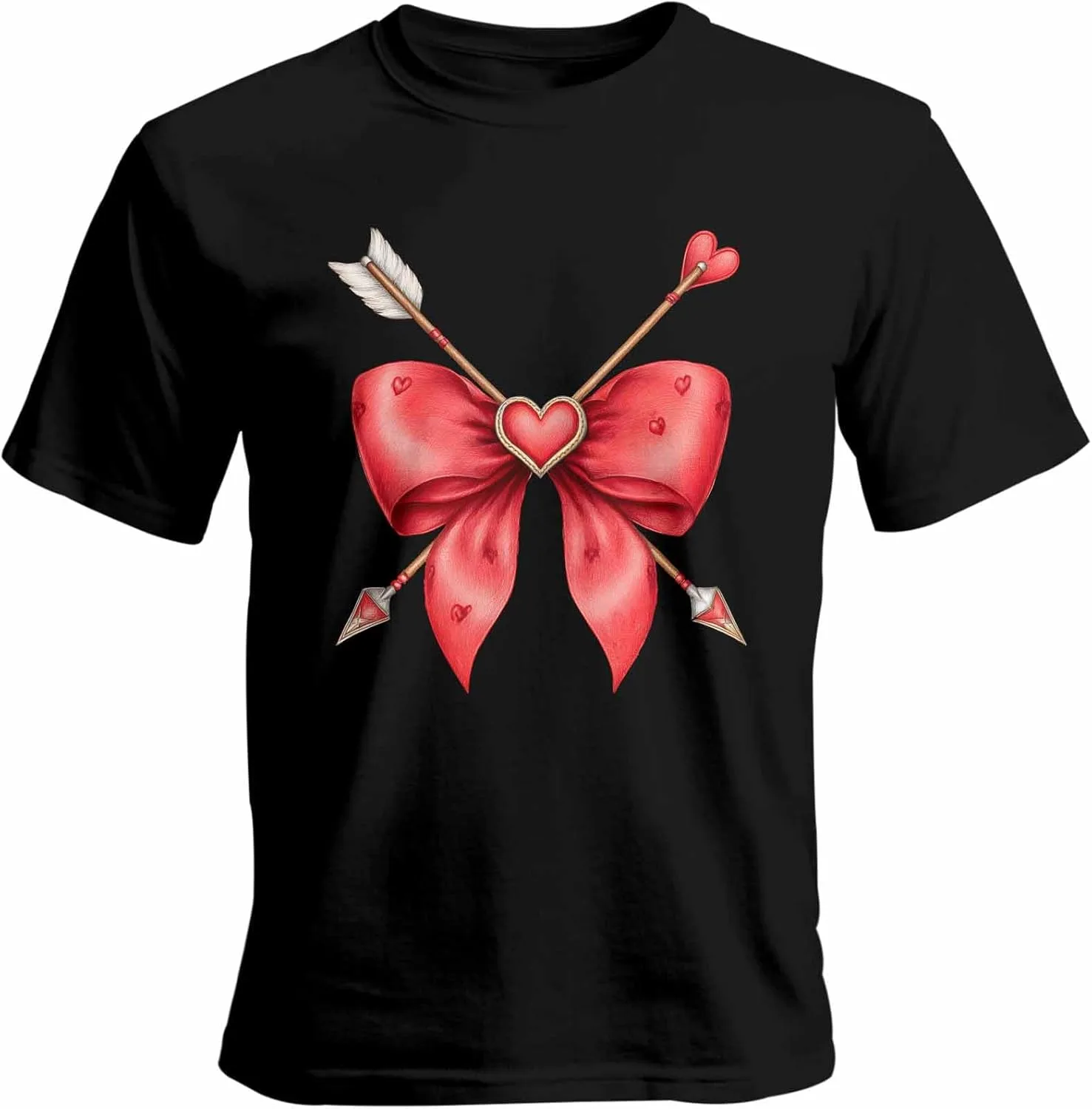 

Футболка мужская Red Bow with Arrow с коротким рукавом FANKIGETEBA