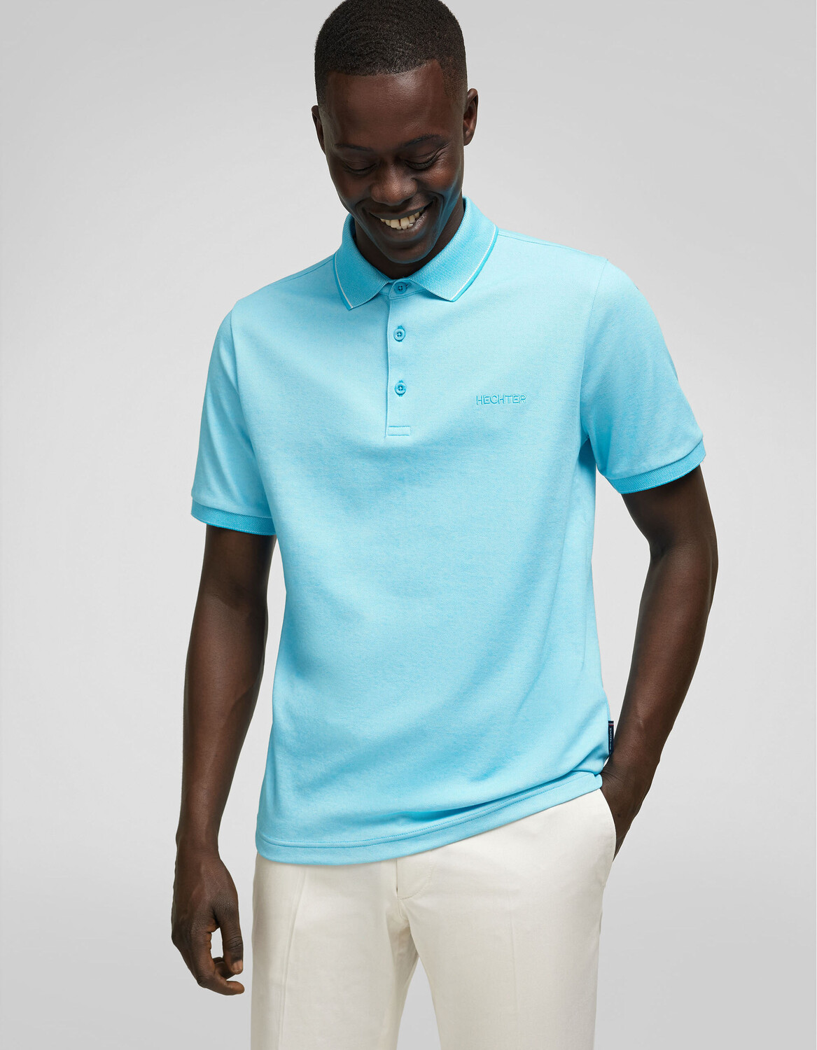 

Поло HECHTER PARIS, цвет turquoise