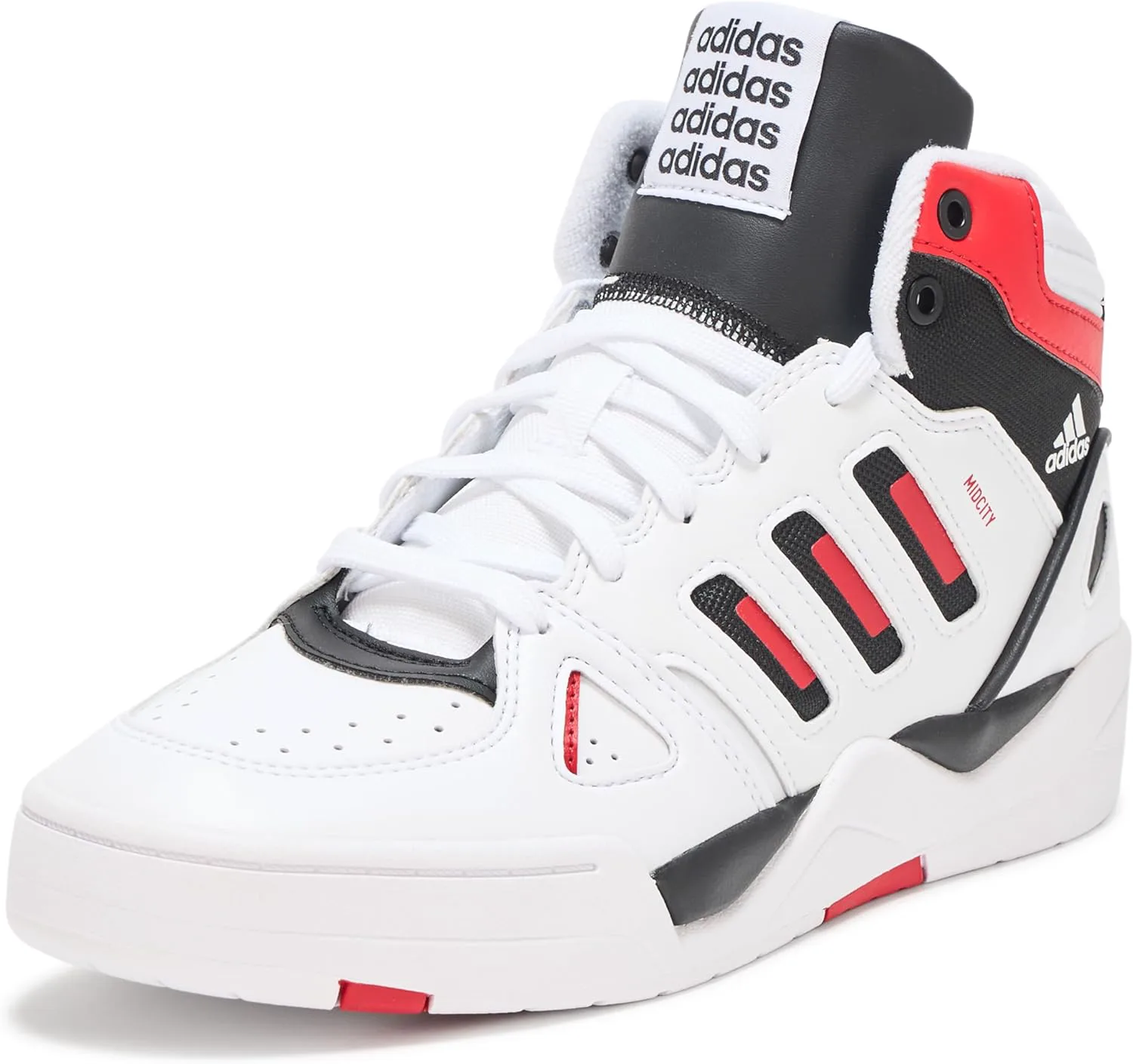 

Мужские кроссовки для баскетбола Adidas Midcity Mid Top, белый/красный/черный