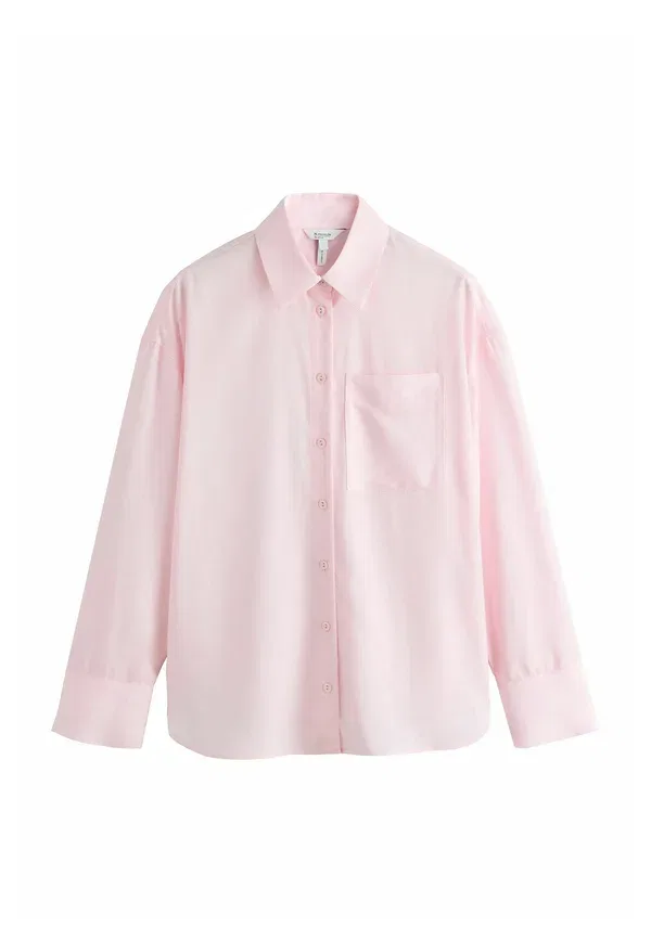 Блуза Next, Button down blouse, светло-розовый