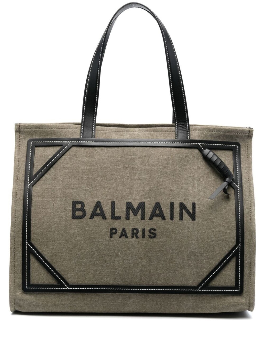 

Balmain сумка-тоут B-Army из канваса, зеленый
