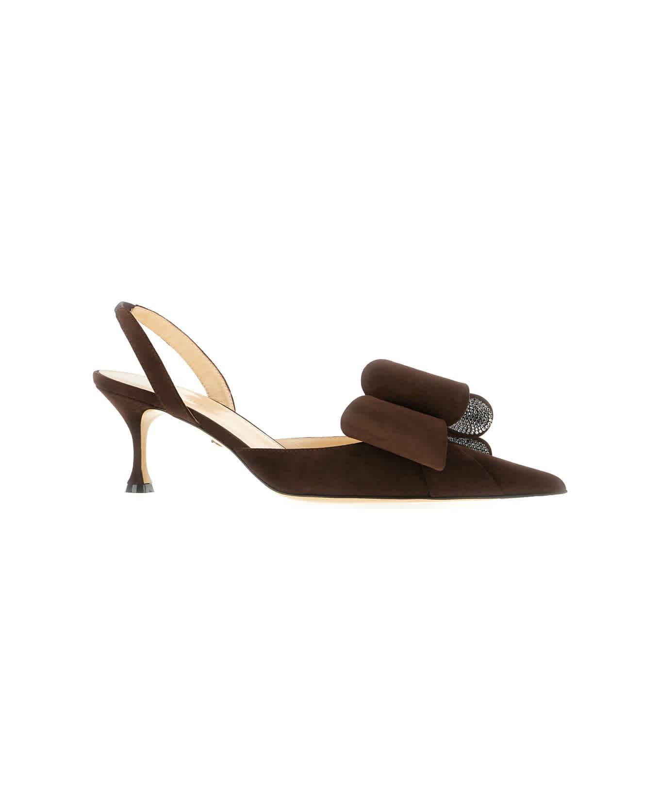 Туфли-лодочки Mach & Mach Le Cadeau Bow Slingback, темно-коричневый — фото 2