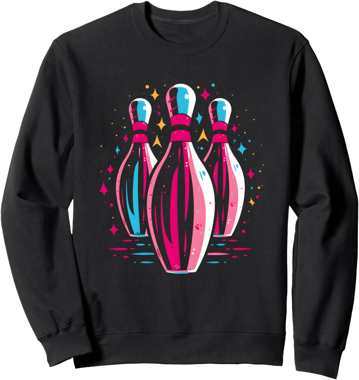 

Толстовка в стиле 80-х для боулинга Funny Bowler T-Shirts And Giveaways, черный