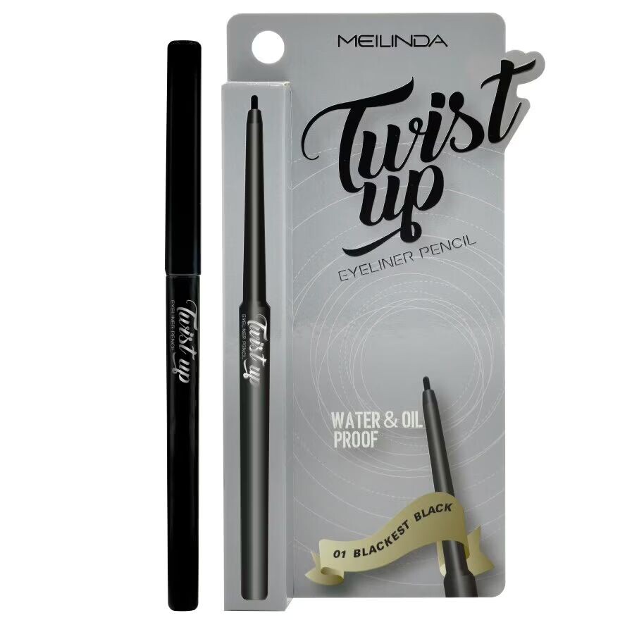 

Meilinda Подводка для глаз Twist Up 0,35г. 01 Самый черный черный, Blackest Black