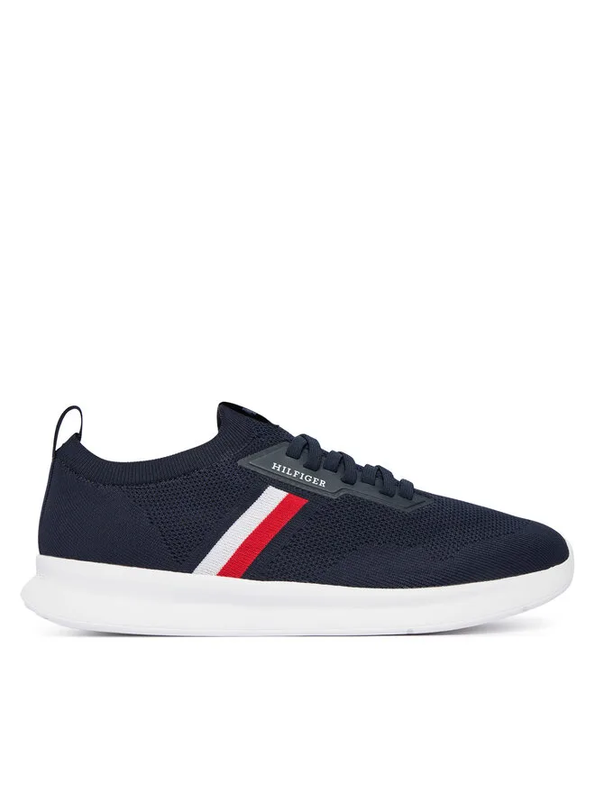 Tommy Hilfiger Легкие вязаные кроссовки FM0FM05756 темно-синего цвета