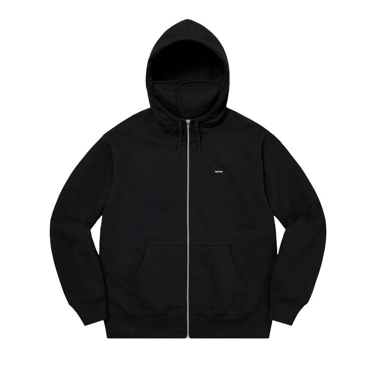 

Худи Supreme Small Box Facemask Zip Up Hooded Sweatshirt 'Black'