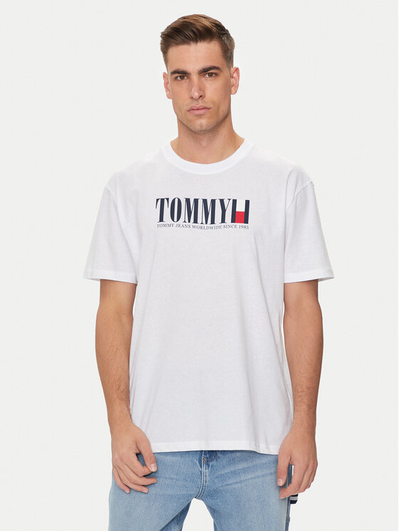 

Футболка стандартного кроя Tommy Jeans, белый