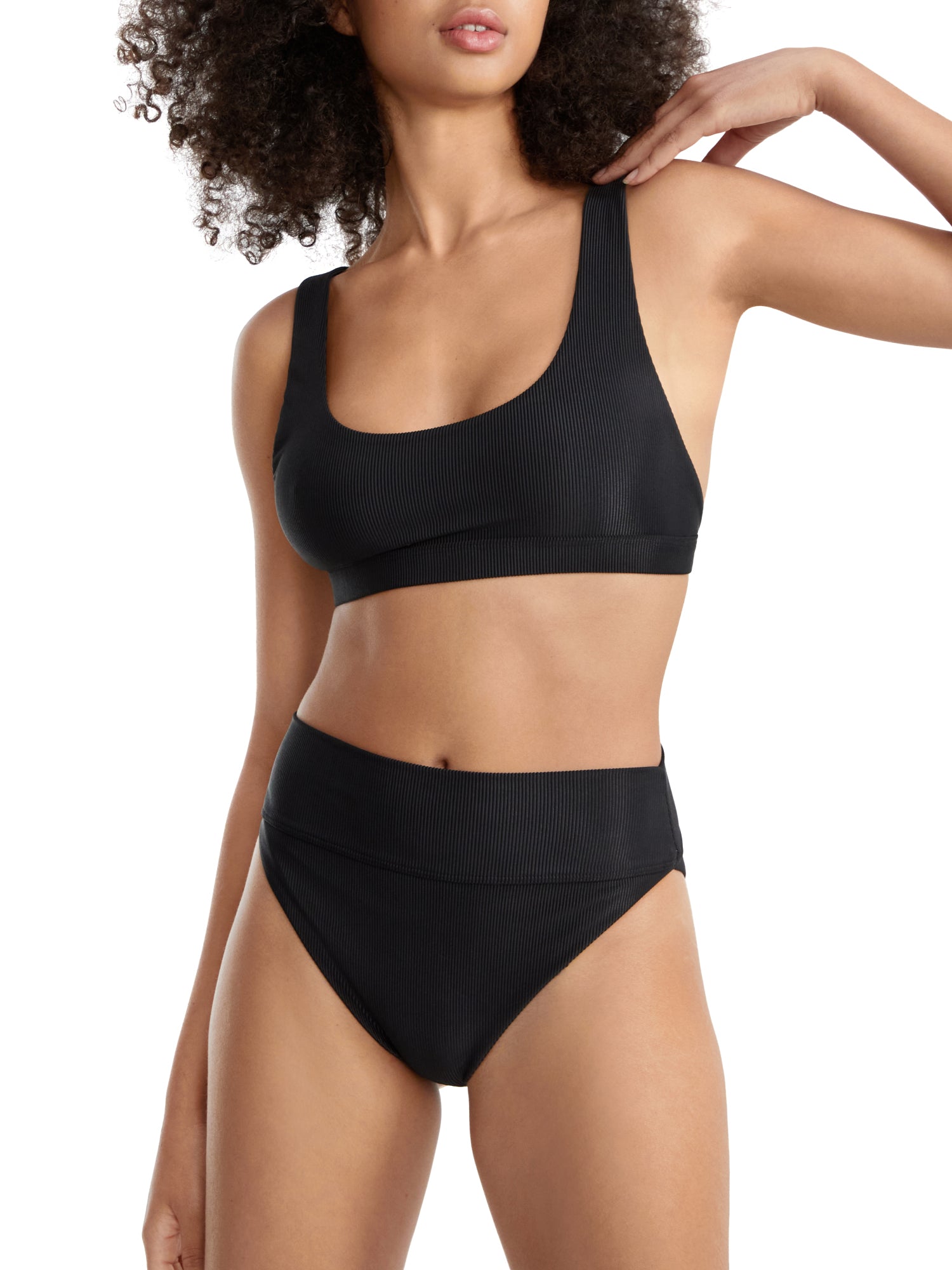 

Beach Riot Женский Peyton Bralette Бикини Топ, черный