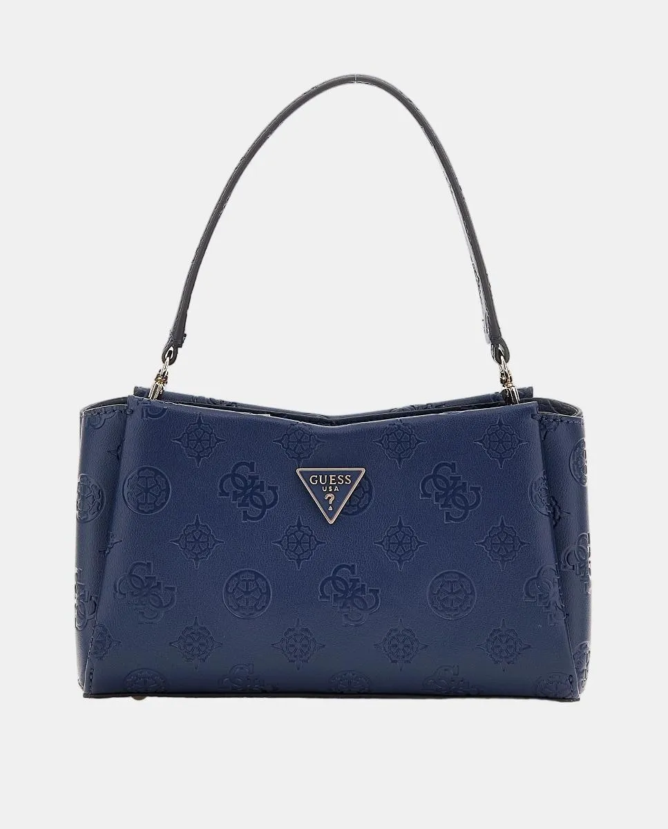 

Средняя сумка через плечо на молнии и магнитной застежке Guess, темно-синий