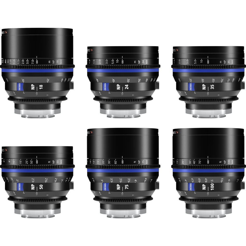 

Набор из 6 объективов ZEISS Nano Prime (Sony E, Feet)