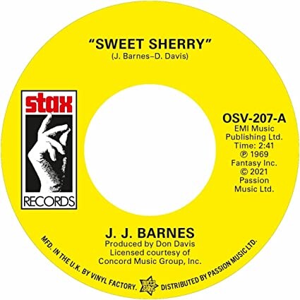 

Сингл 7" Barnes, J.J: Sweet Sherry / The Whole Damn World Is Going Crazy