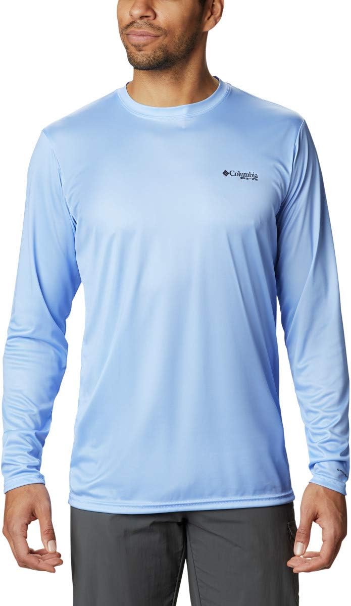 

Columbia Мужская футболка с длинным рукавом Terminal Tackle PFG Statetriot, White Cap/Tan Flag, Белый, Columbia Мужская футболка с длинным рукавом Terminal Tackle PFG Statetriot, White Cap/Tan Flag