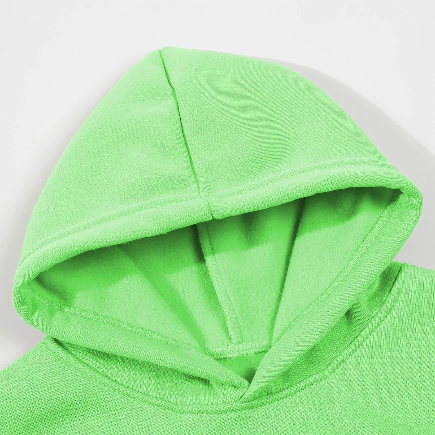 Детский спортивный костюм из флиса с капюшоном и штанами, Mint Green #2 — фото 2