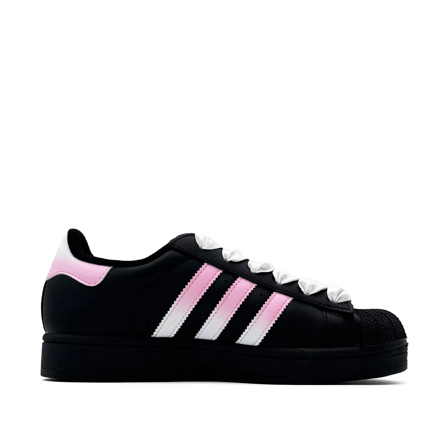Кроссовки детские Superstar 2 Pink Meow Adidas Originals черные — фото 3