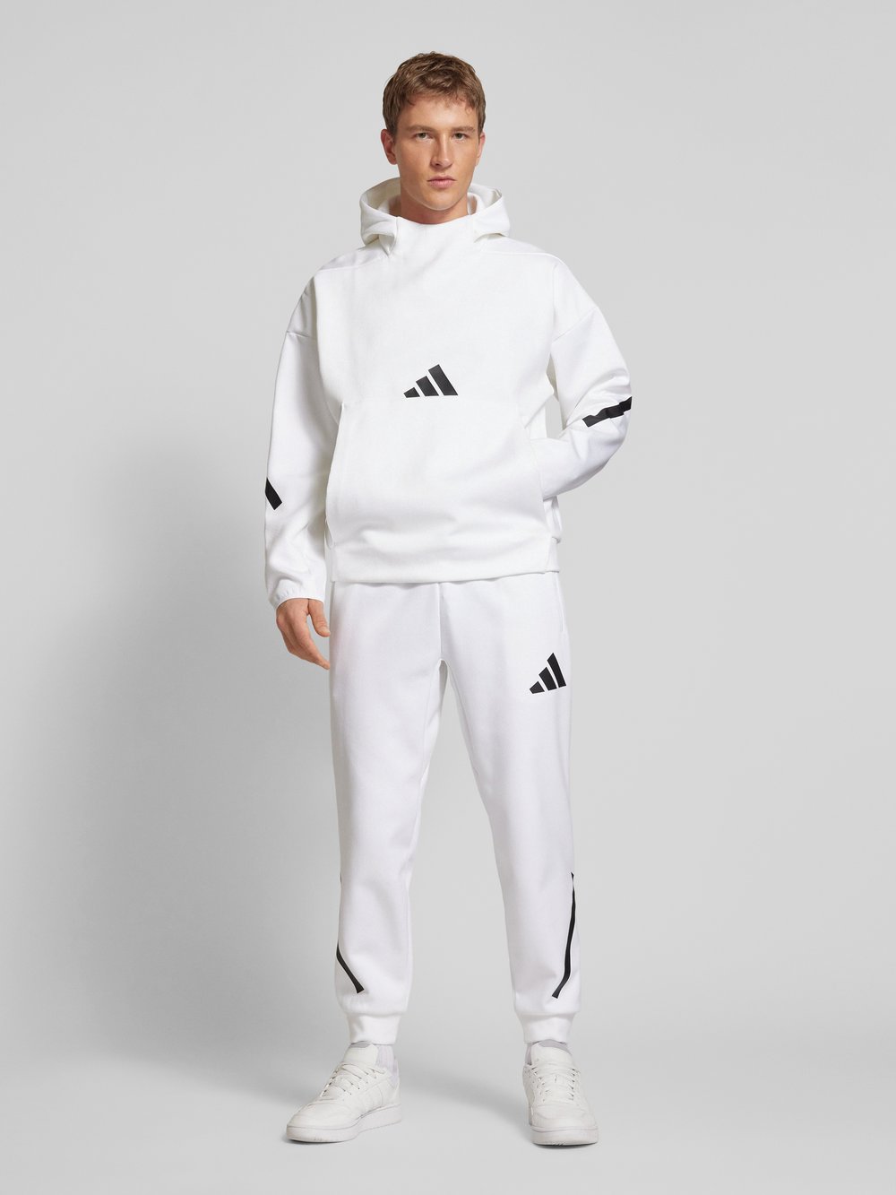 

Толстовка с капюшоном ADIDAS SPORTSWEAR, белый