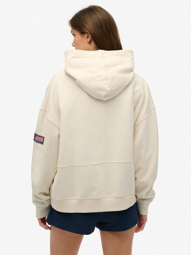 Спортивная повседневная толстовка с капюшоном Superdry, цвет Desert Bone White — фото 2