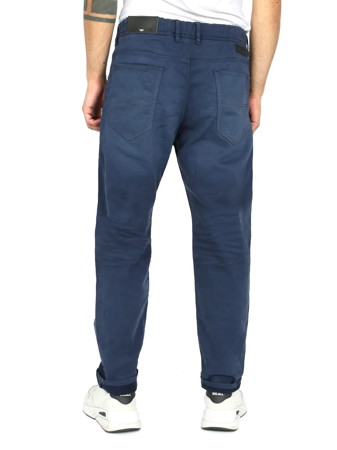 Зауженные джинсы Diesel NARROT Light & Superstretch JoggJeans темно-синего цвета — фото 3