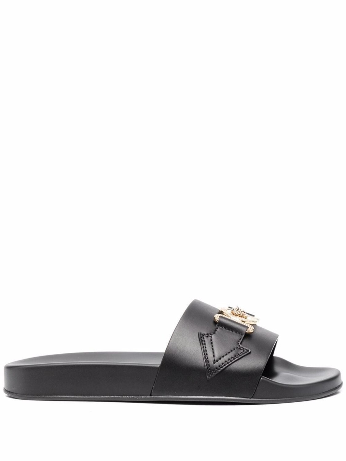 

Versace шлепанцы с логотипом, черный