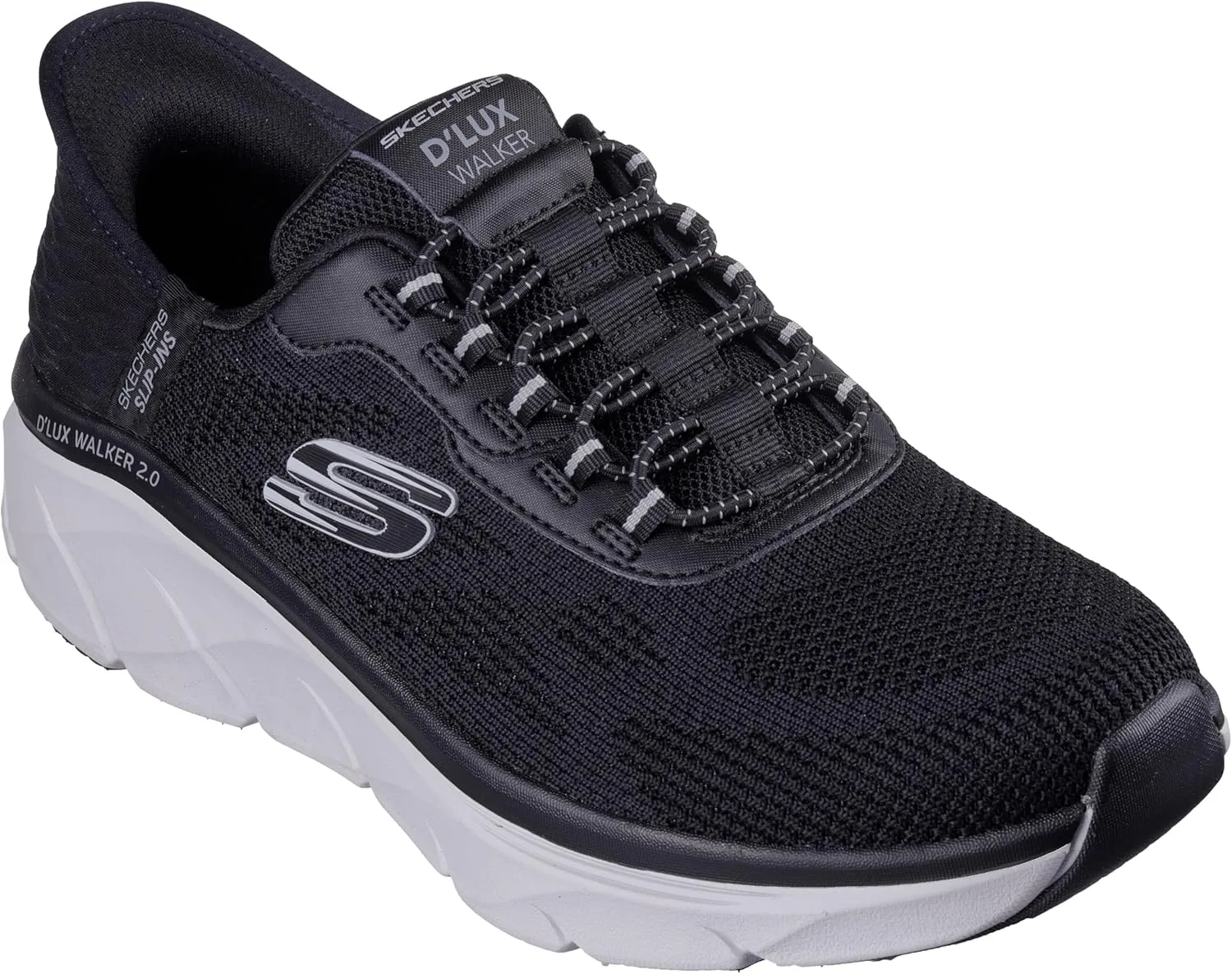 Мужские кроссовки Skechers D'lux Walker 2.0 Reelertrainers, черный/серый — фото 4