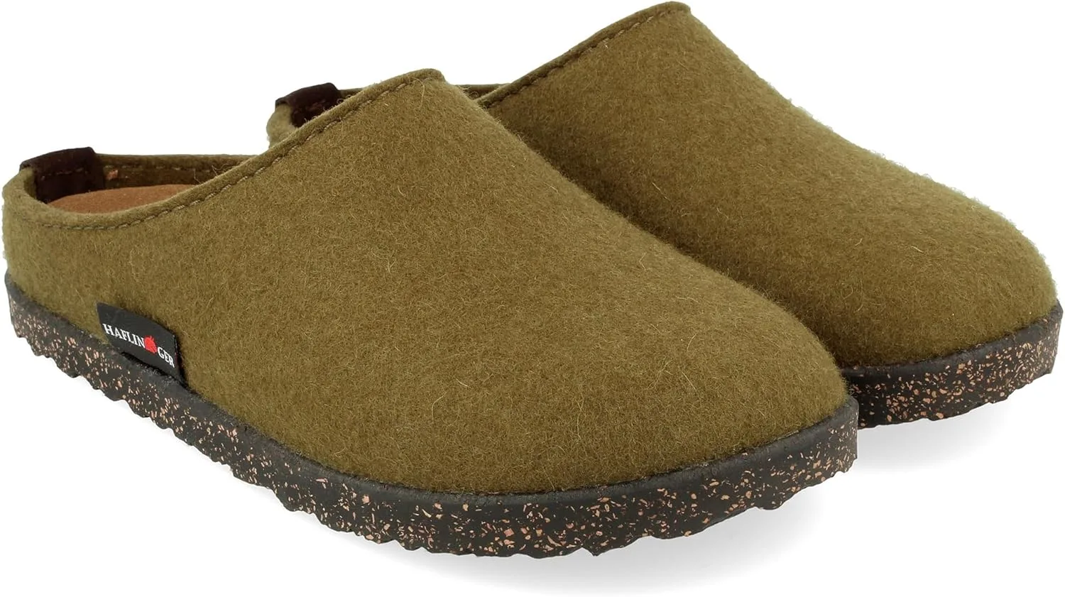 Мужские мягкие шлепанцы HAFLINGER Manhattan 391001, зеленый