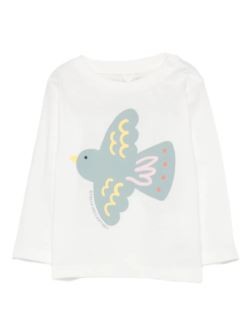 

Топ с длинными рукавами и принтом Stella McCartney Kids, белый